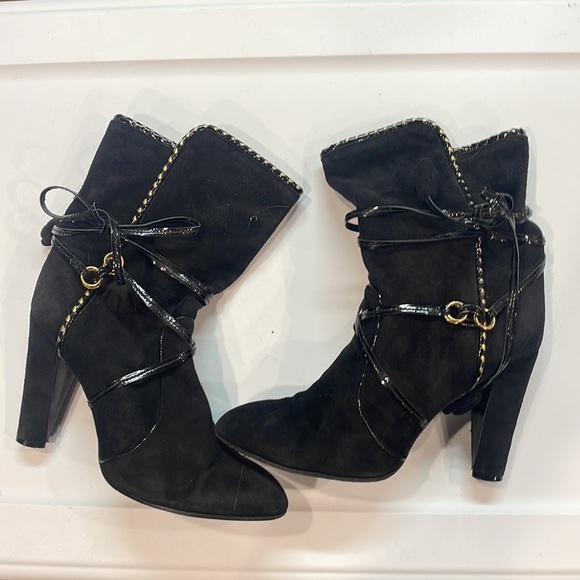 Marc Jacobs Black Suede Boots - Picture 2 of 13